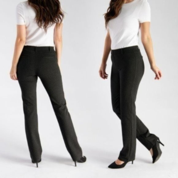 Betabrand Gray Yoga Straight Leg Pants Stretch Comfort Work Leisure Size Small - Picture 1 of 10